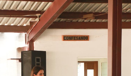  Sofía Morales durante la ceremonia.