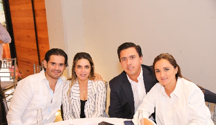  Félix González, María José Palomar, Gilberto García y Mayela Pérez.