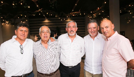 Carlos Román, Rolando Domínguez, Enrique Berrueta, Sergio Solana y Carlos González.
