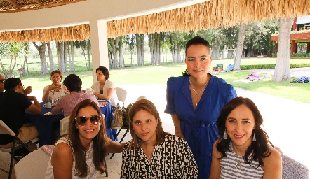  Ana Luisa Díaz de León, Mari Carmen Aldrete, Mariana Meade y Sandra Ladrete.