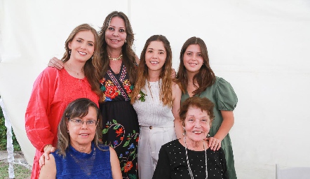  Ana Hernández, Charo Villalobos, Fer Cossío, María José Villalobos, Rosa María López de Zúñiga y Chayo López.