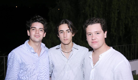  Patricio Vera, Juan Carlos Nieto y Andrés Cambeses.