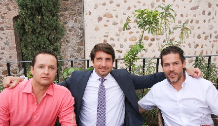  Manolo Paredes, Jorge Meade y Paco Dauajare.