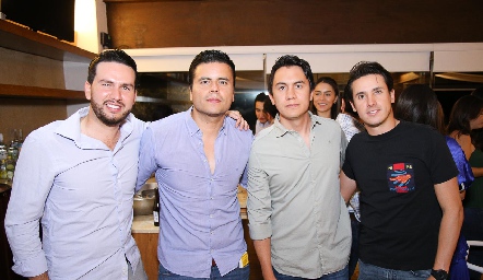  Fernando Navarro, Carlos Gallardo, Jorge Gómez y José Manuel Díaz Infante.