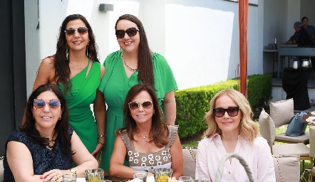  July Mahbu, Mely Mahbub, Julieta Garelli, Elsa Tamez y Claudia del Pozo.
