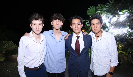  Carlos Tonelon, Carlos Flores, Matías Bautista y Rafa Ochoa.
