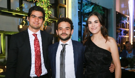  José Pablo Rodríguez, Jorge y Julieta Lens.