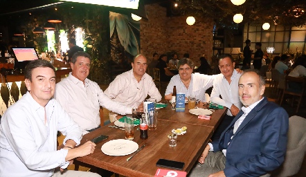  Oscar Sillos, Carlos Malo, Fernando Pérez, Paco Leos, Alejandro Díaz de León y Marcelo de los Santos.