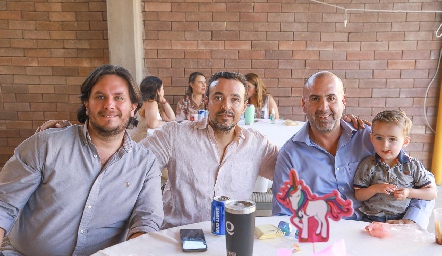  Guillermo Barragán, Paco del Camino, Demetrio Hervert y Elías Hervert.