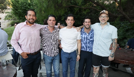 Mauricio Purata, Miguel Álvarez, Gerardo Serrano, Alfonso Galán y Christian Werge.
