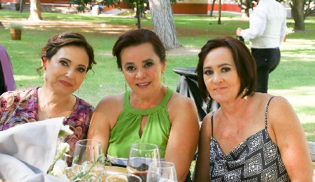 Claudia Robles, Maribel Rangel y Laura Valle.