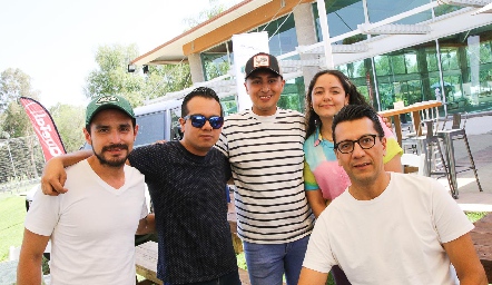  Edwin Zamudio, Luis Castillo, Emmanuel León, Lourdes Castillón y Gerardo González.