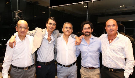  Elías Abud, Frank Abud, Mauricio Abud, Mauricio Abud y Andrés Calzada.