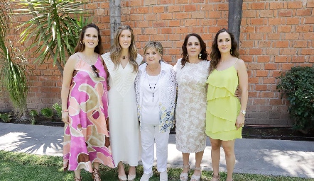  Ana Gaby Mina, Clarisa Abella, Yolanda Espinosa, Gaby Payán y Daniela Mina.