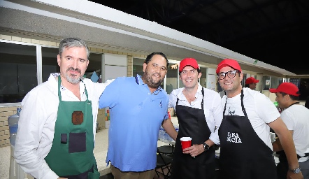  Mario Güemes, Luis Miguel Rojo, Fernando Rojo y Edgardo Martínez.