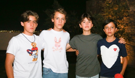  Diego Carreras, Santiago Mercado, Rodrigo Díaz y Patricio Leos.