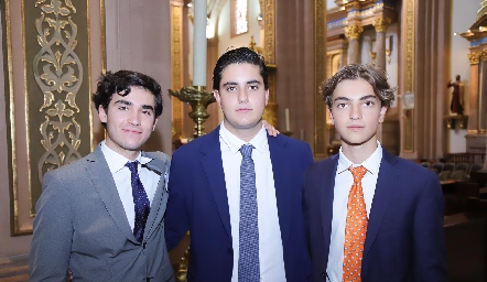  Iñaki Abaroa, Javier Alcalde y Carlos Hinojosa.