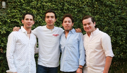  Fernando Santibáñez, Pablo Rodríguez, Raúl Suárez y Santiago Guevara.