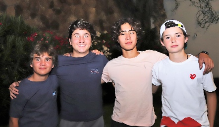  Álvaro Gómez, Carlos de los Santos, Joaquín González y Gabriel de la Maza.