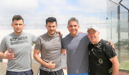  Manuel Montenegro, Germán Rayas, Jorge Moreno y Paulo Galán.