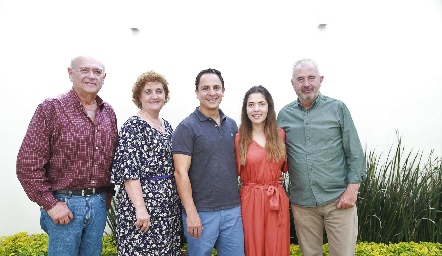  Carlos Aldrete, Rosy Flores, Edgar Zúñiga, Fernanda Cossío y Jacobo Cossío.