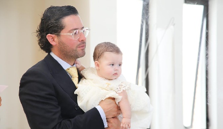  Abraham Salgado con su hija Roberta.