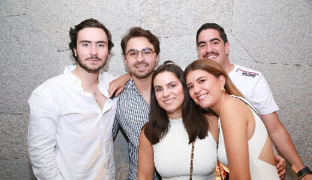 Mateo Guerra, Santiago de Alba, Paty Leos, Regis Martínez y Vicente Azcona.
