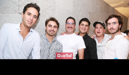  Juan Pablo Chevaile, Santiago de Alba, Vicente Azcona, José Pablo Piñero, Juan Pablo Mendizábal y Mateo Guerra.