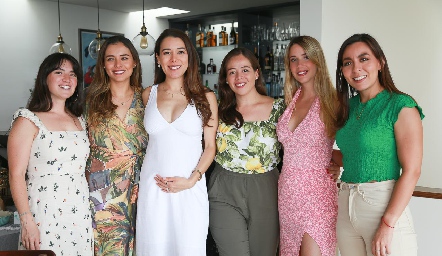  Paula de la Rosa, Nadia González, Michell Cano, Andrea Barbosa, Elena Pérez y María José Martinez.