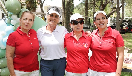  Anabel Valle, Ana Laura Azcárraga, Tere Foyo y Marcela Gutiérrez.
