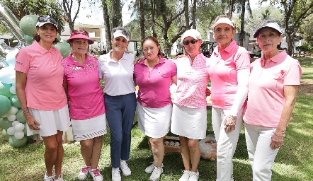  María Eugenia Meade, Ana Laura Azcárraga, Ana Acebo, Connie Villasuso, Toyita Villalobos y Guillermina Ávila.