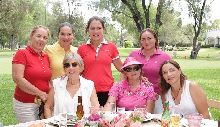  Marisela Pérez, Anabel Valle, Erika Von Der Meden, María Eugenia Meade, Olivia Rochil, Lilian Muñoz, Ana Acebo.