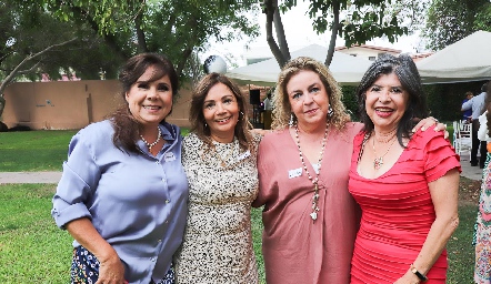  Ceci Wuarburton, Paty Barrera, Luz Elena Solana y Adriana García.
