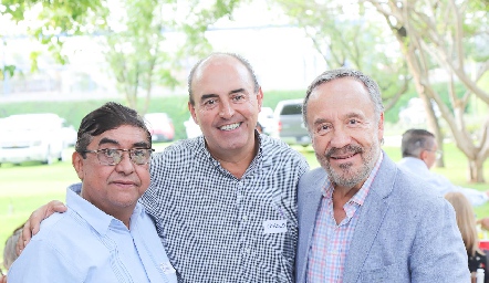  Carlos González, Fernando Pérez y José Luis Lozano.