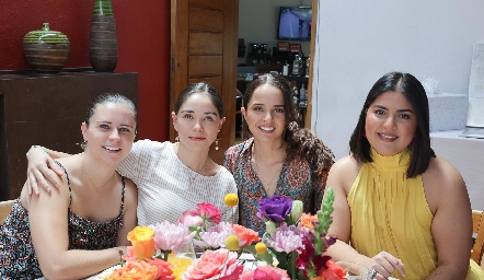  Sofía Perafan, María Gameros, Karla Villalpando y Geo Rivera.