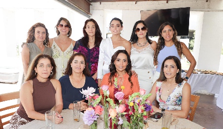  Roció Alcalde, Ale Ruiz, Paty Macías, Marianela Villanueva, Elizabeth Ruiz, Zaide Chevaile, Laura Nieto, Aránzazu Rodríguez, Marianela Villasuso y Came Stevens.