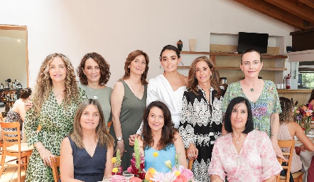  Patricia Silos, Maru Martínez, Pili Díaz de León, Marianela Villasuso, Mónica Gaviño, Cristina Ruiz, Maribel Lozano, Claudia Canales, Cony Alvarado y Marisa Romero.