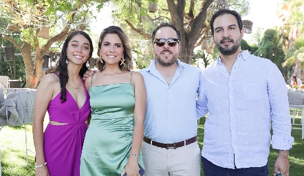  Sarahí Herrera, Valeria de Leal, Raúl Serrano y Rubén Leal.