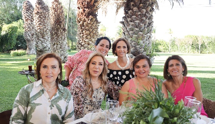  Laura Rodríguez, Diana Villareal, Claudia González, Claudia Hermosillo, Tita Aguilón y Pilar Lazaro.