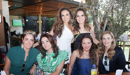  Merche del Blanco, Mercy Lafuente, Dani y Ale Díaz de León, Alejandra Zumalacarregui y Marisol Valladares.