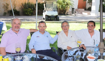  Chito Espinosa, Alejandro Pérez, Fabián Espinosa y Fernando Cordero.