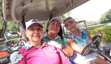  Rosalba Martínez, Malena Carranza y Lilian Muñoz.
