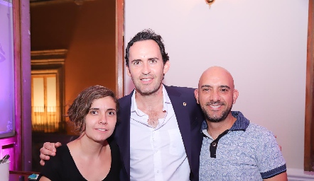  Diana Estrada, Edgardo Martínez y Alejandro Leal.