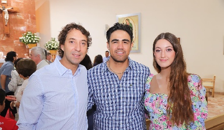  Daniel Enríquez, Benjamín Leal y Ana Paula García.