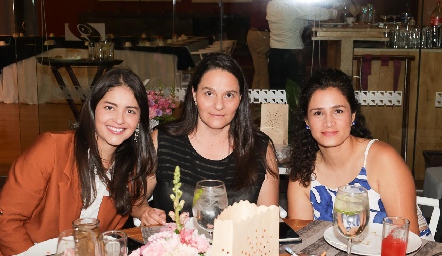  Alejandra Gascón, Maribel Alcorta y Paulina Macías.