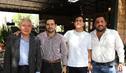  Gerardo Sánchez, Mauricio Mahbub, Rodrigo Villasana y Emilio Gómez.