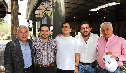  Gerardo Sánchez, Mauricio Mahbub, Rodrigo Villasana, Emilio Gómez y Joel Gómez.