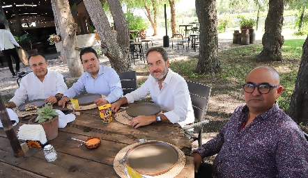  Fernando Díaz de León, Mario Rojas, Jordi Abella y Johnny Huerta.