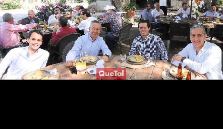  Ricardo Andrés, Juan Bernardo Ávila, Eduardo González y Antonio Madrigal.