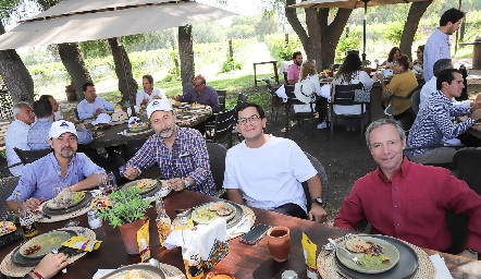  Ricardo Jiménez, Ricardo Estrada, Rodrigo Villasana y Antonio Pérez.